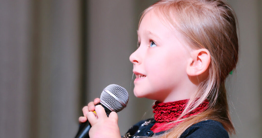 micro chant enfant